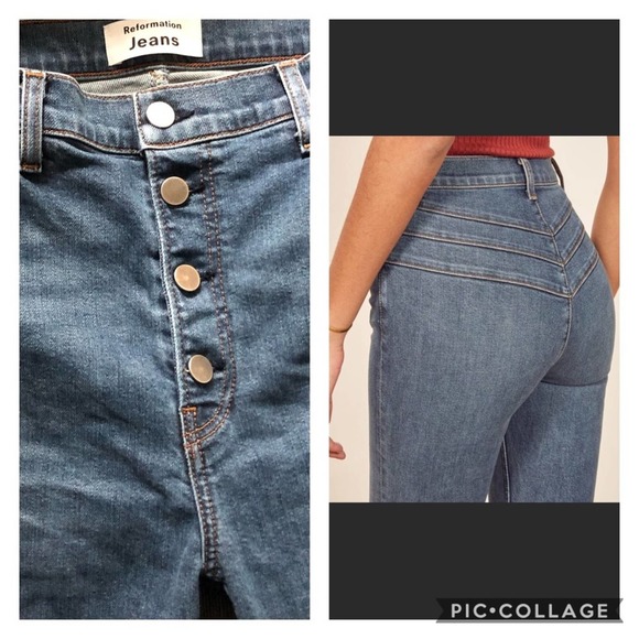 Reformation Denim - Reformation | Cory High & Skinny Jeans Button Fly